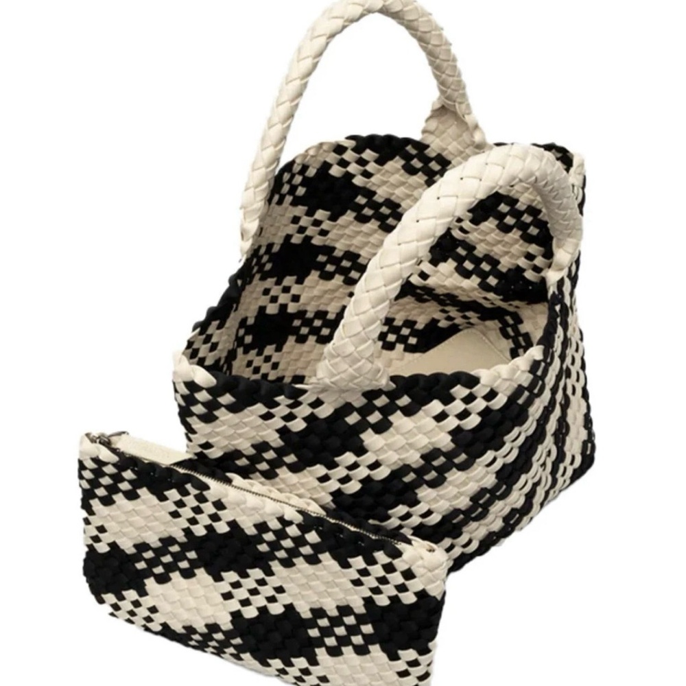 NAGHEDI St. Barths Small Plaid Tote - Picture 2 of 11